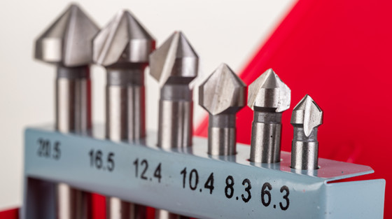 Countersinks for performing phases in various materials